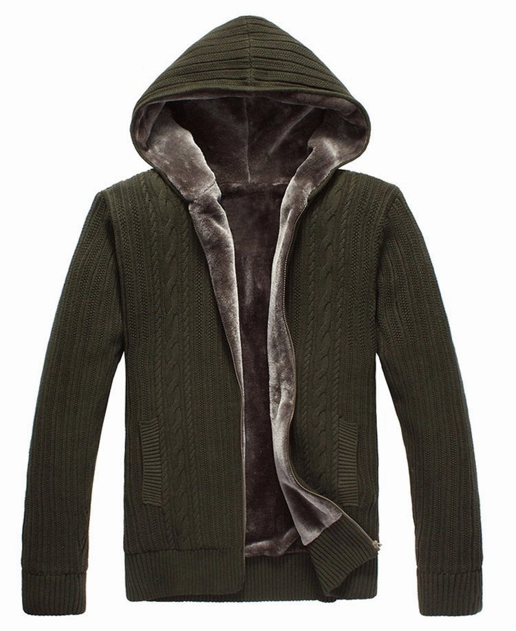 Travel Light AntiStatic Lining West Louis? Velvet Padded Knitted Sweater