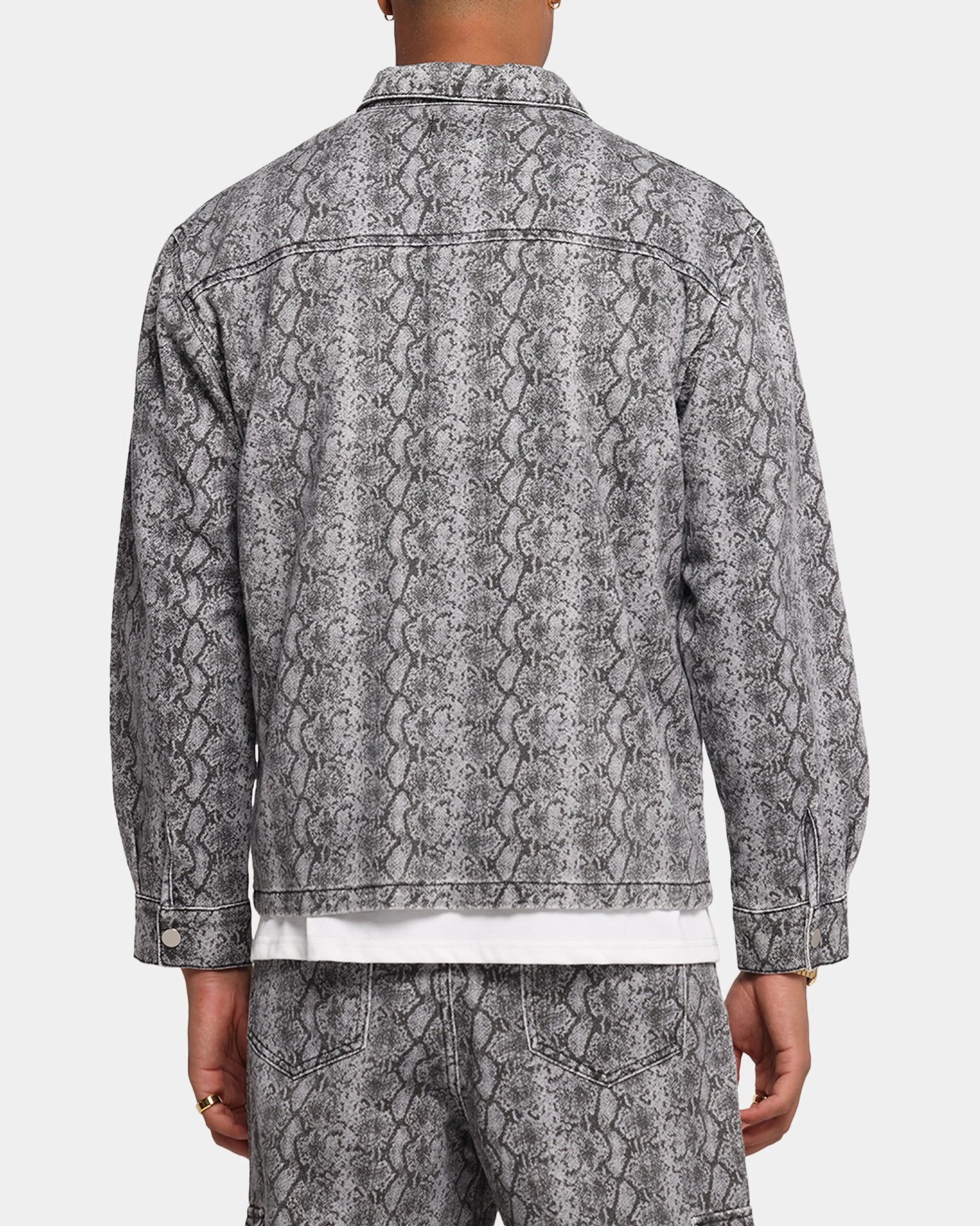 Draft Block XXIII Snake Skin Jacket Black Snake Print