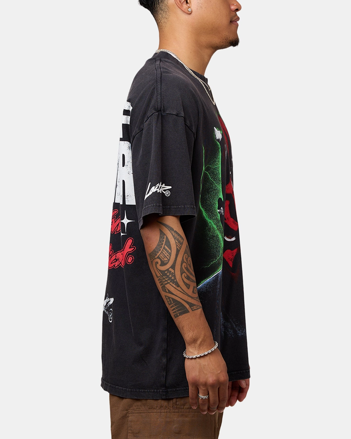 YarnDyedFabric Star Wars Darth Maul T-Shirt Black