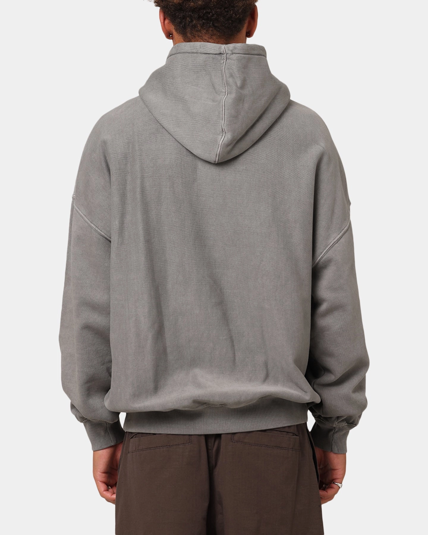 YarnDyedFabric Carre Tagged Hoodie Washed Charcoal