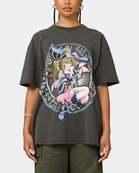 Goat Crew X Yu-Gi-Oh! Dark Magician Girl Card Heavyweight T-Shirt Black Wash Stretch Woven Material