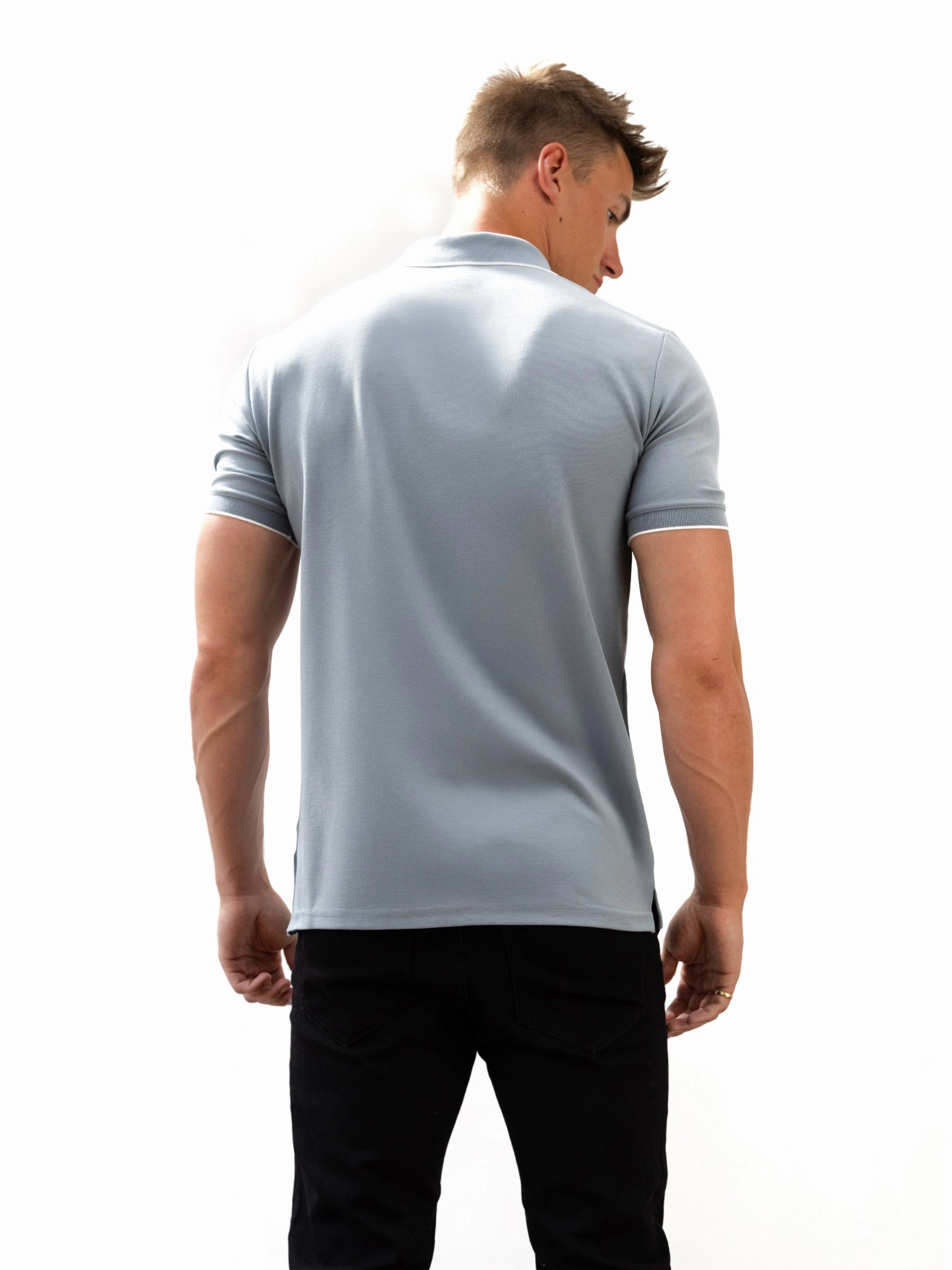 Sonoma Polo Shirt - Blue Reinforced Shoulders
