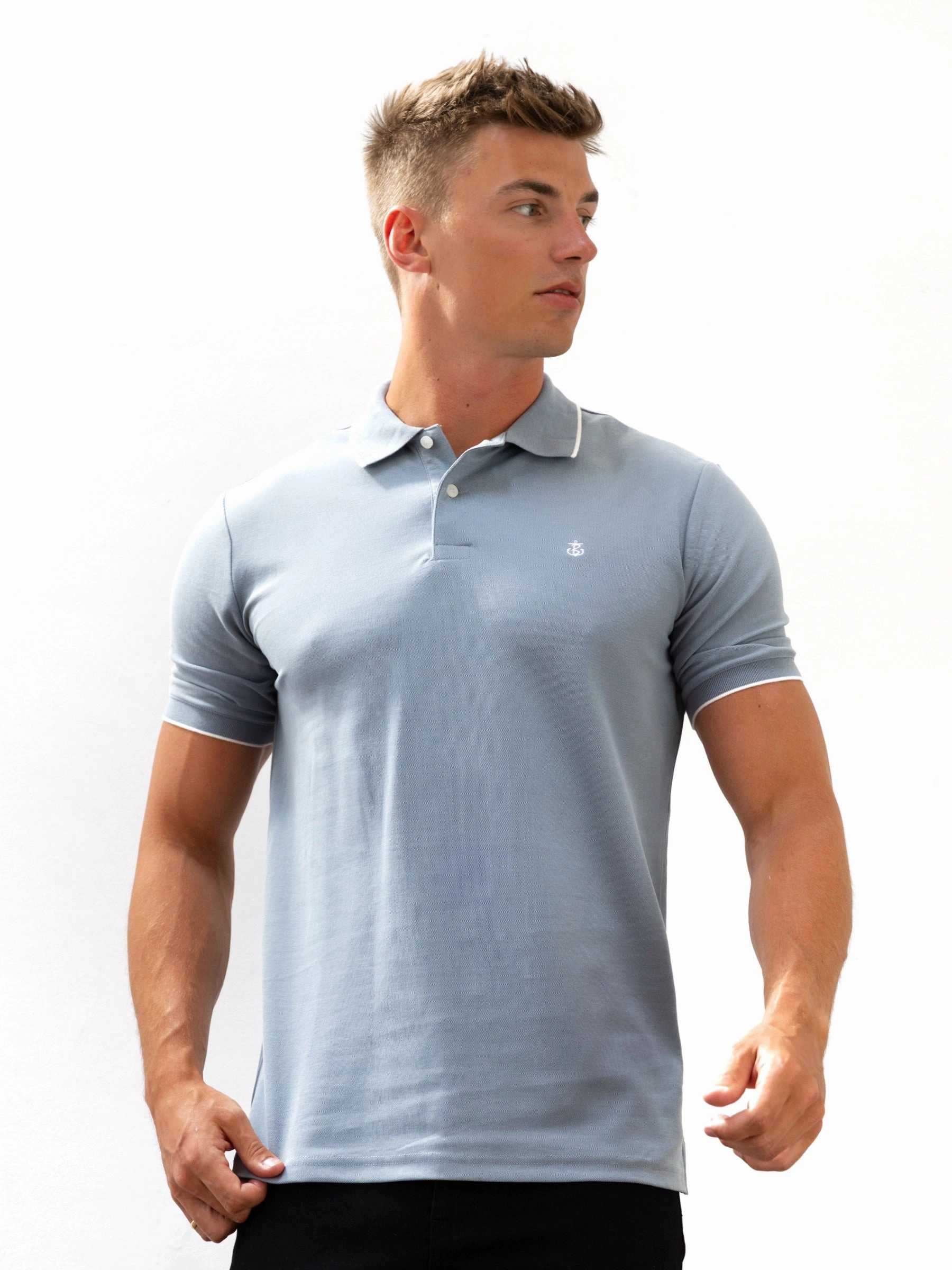 Sonoma Polo Shirt - Blue Graphic Art