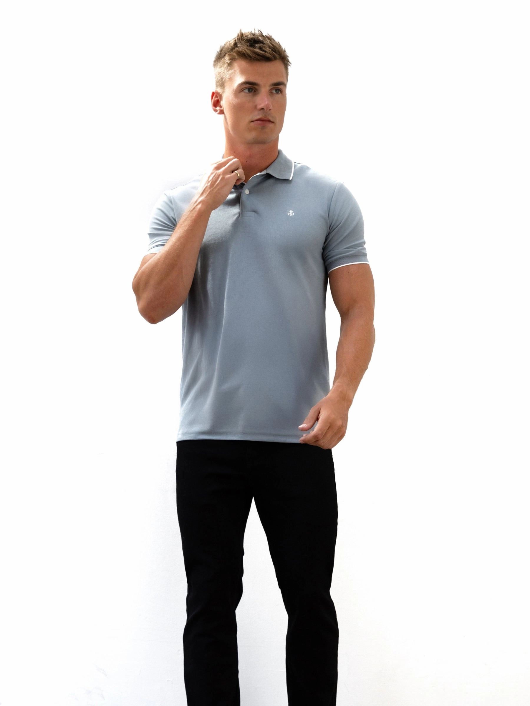 Sonoma Polo Shirt - Blue Breathable Layer Versatile Piece