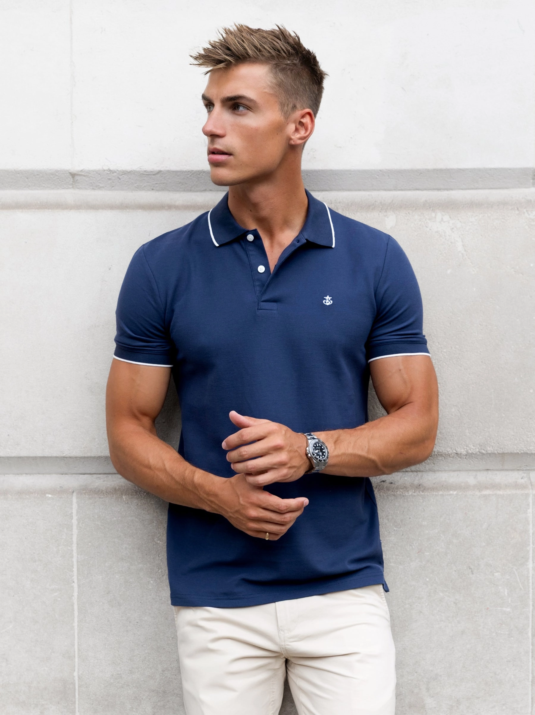 Sonoma Polo Shirt - Navy Functional Wear Essential Fit