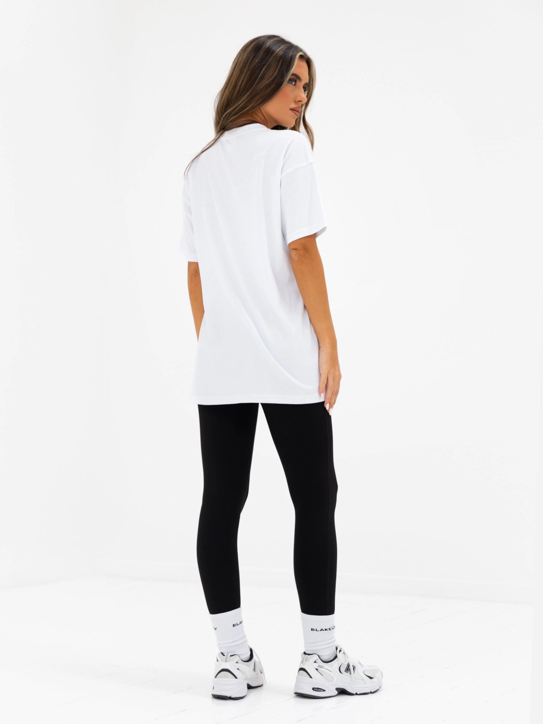 Sophia Oversized T-Shirt - White & Dark Cherry Breathable touch Low Environmental Impact