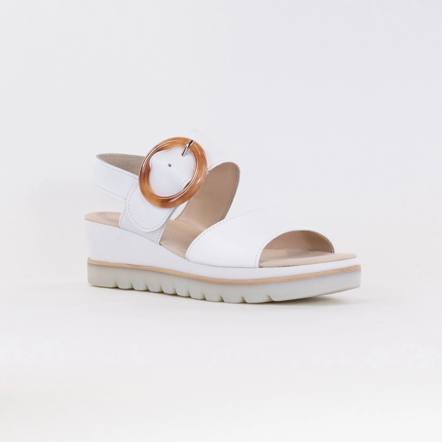 Elegant platform sandals Gabor 44.645.21 Sandal (Women's) - White