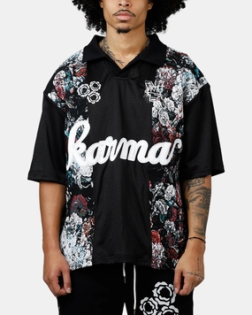 Soul By Ame Gardens Jersey Black High Collar Protection Design Everyday Comfort Fit