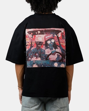 Soul By Ame Gardens Patch T-Shirt Black AntiPillingFinish
