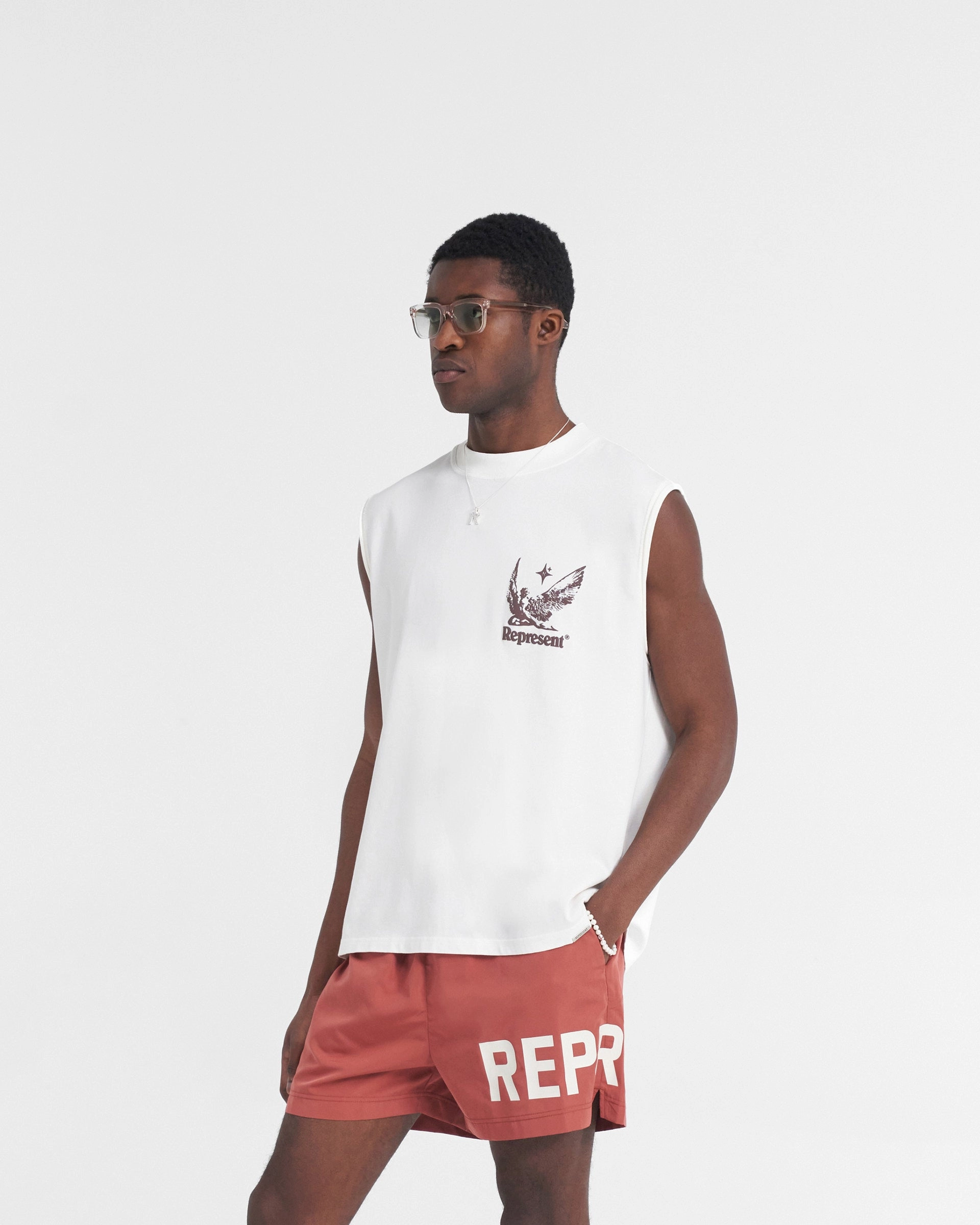 Spirits Of Summer Tank - Flat White Stretchy Fit