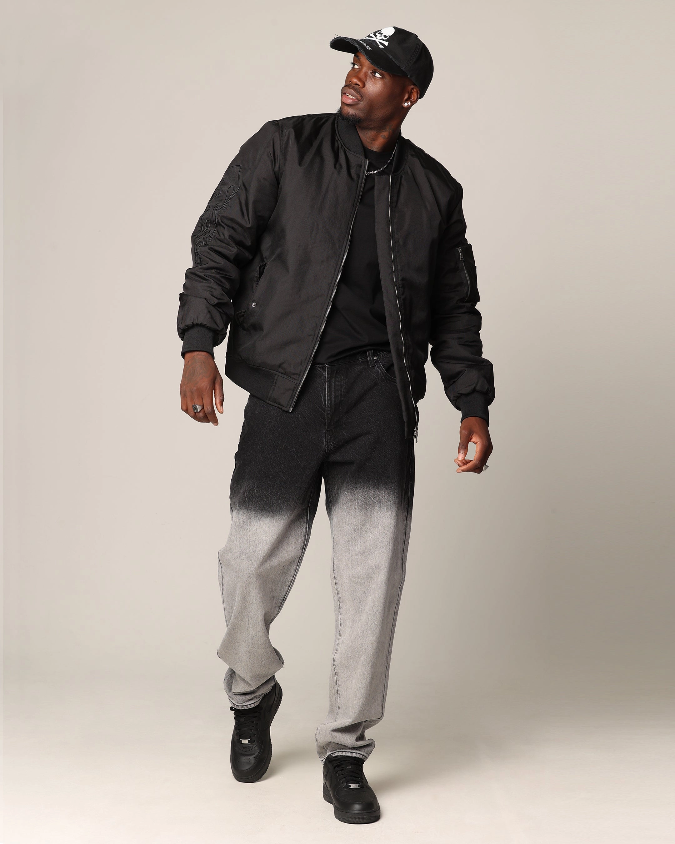 Saint Morta Acid Rain Psykhe Jeans Black Acid Rain Rayon drape Sleek Design