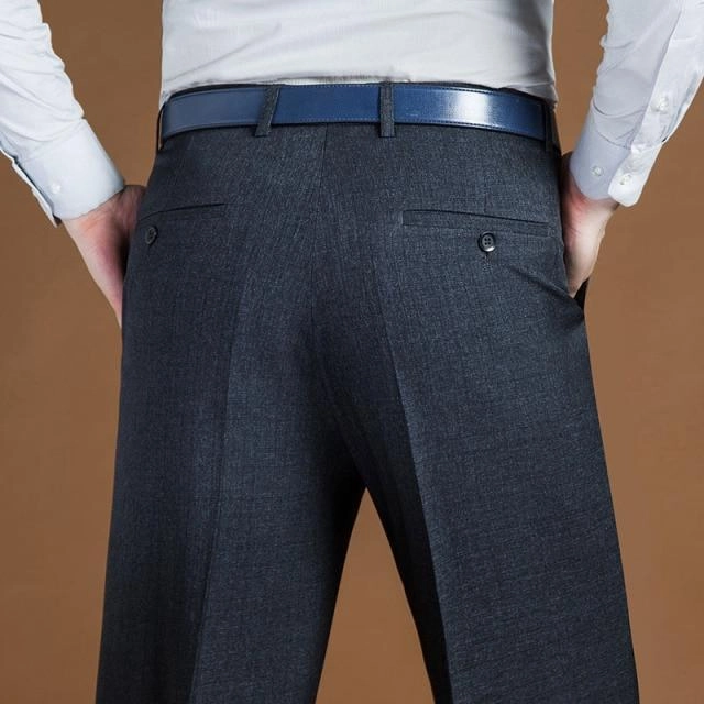 West Louis? Classic Regular Fit Office Formal Long Trousers Thermal regulation Comfy Feel