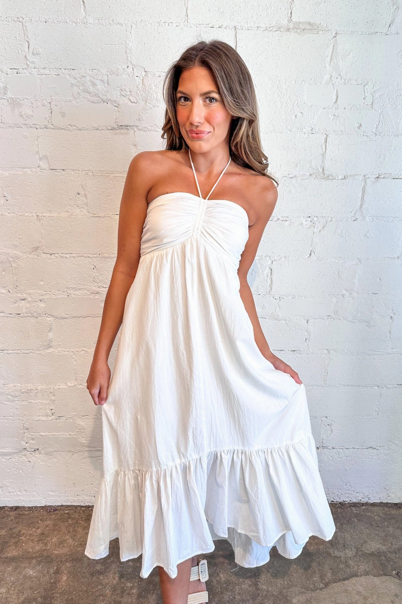 Brunch Date Maxi Dress Elegant Line