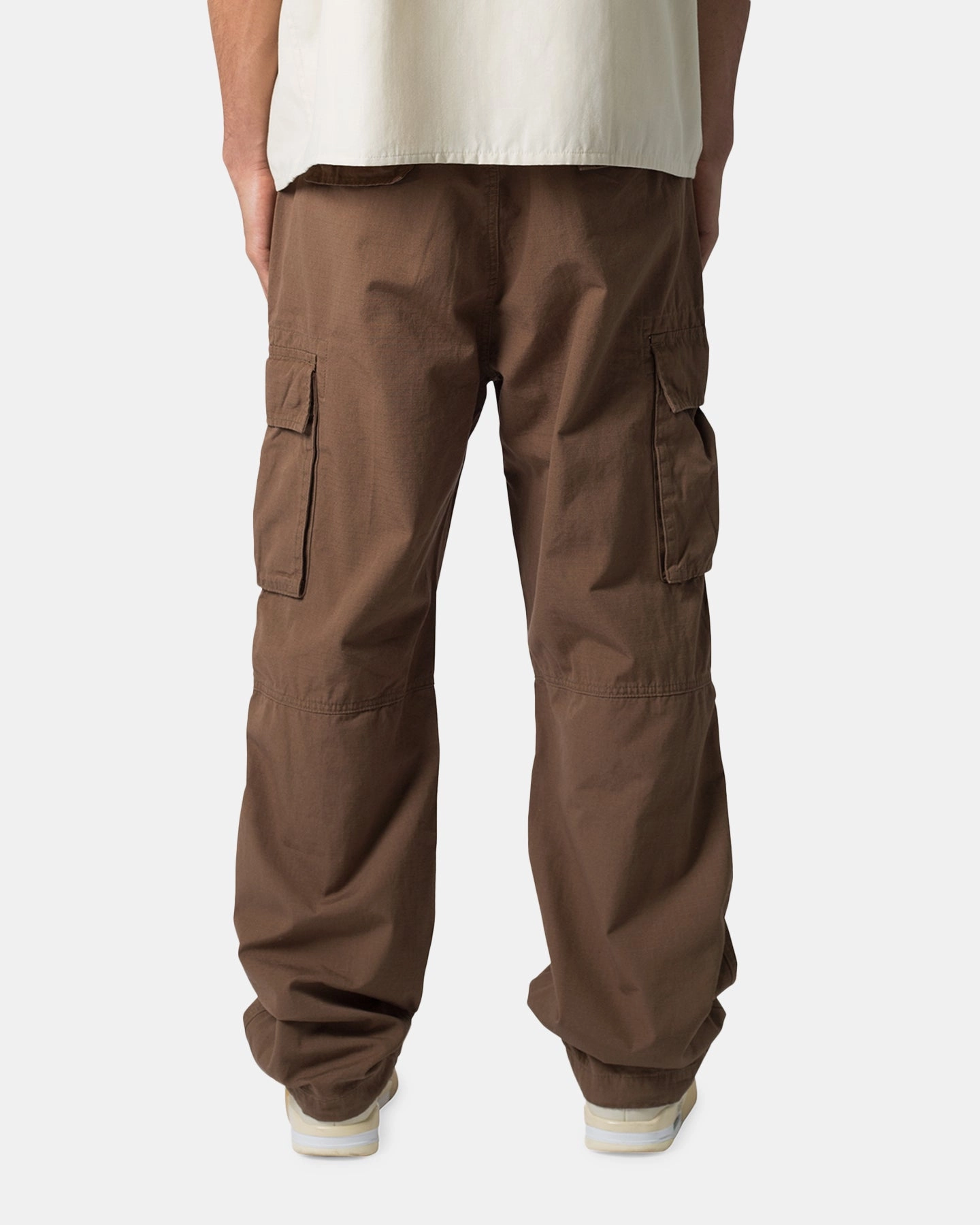 MNML Ultra Baggy Vintage Cargo Pants Brown Odor Resistant Treatment Tear Resistant Design