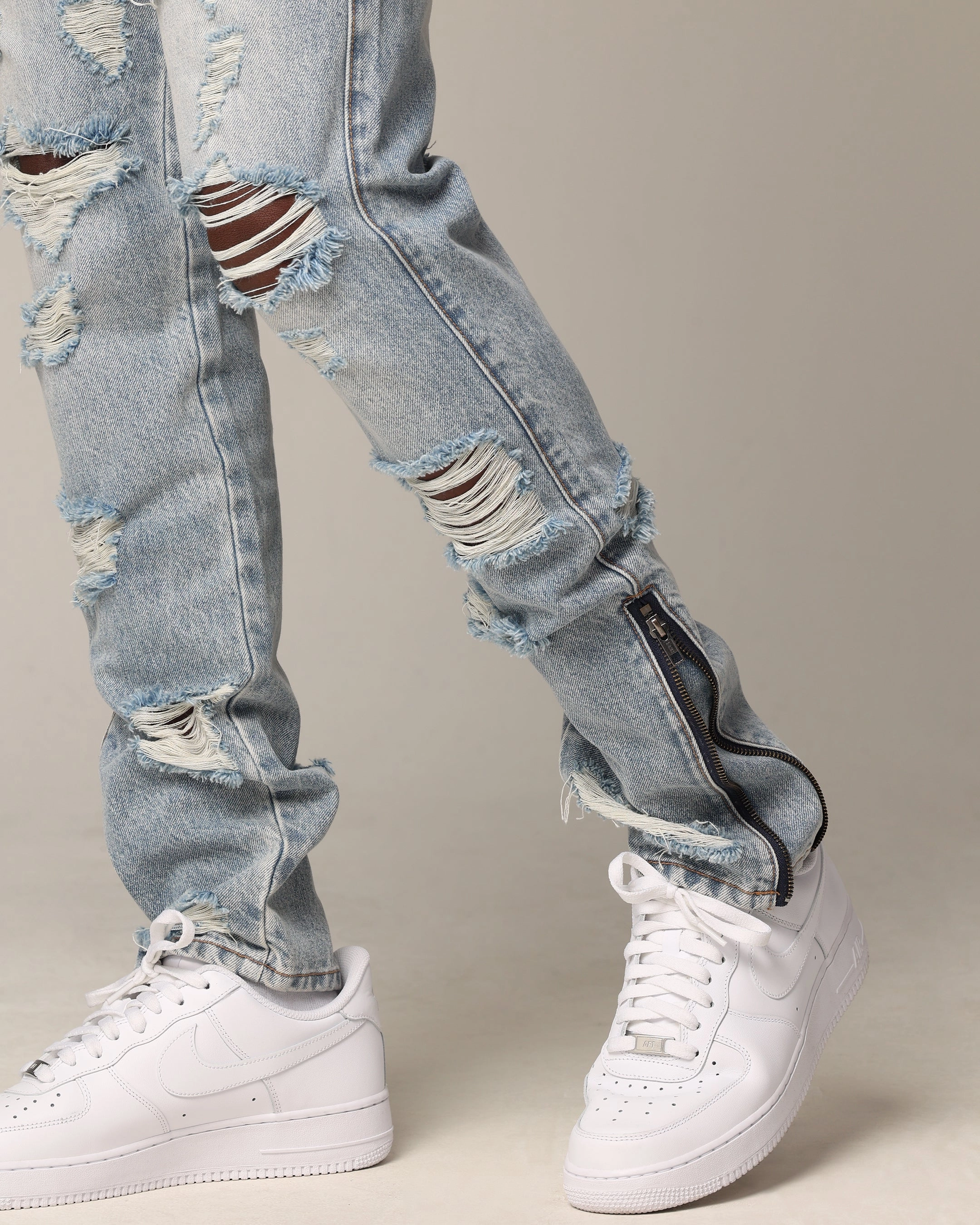 Saint Morta Riot Fimi Jeans Vintage Blue Stain Repellent Coating Functional Stretch