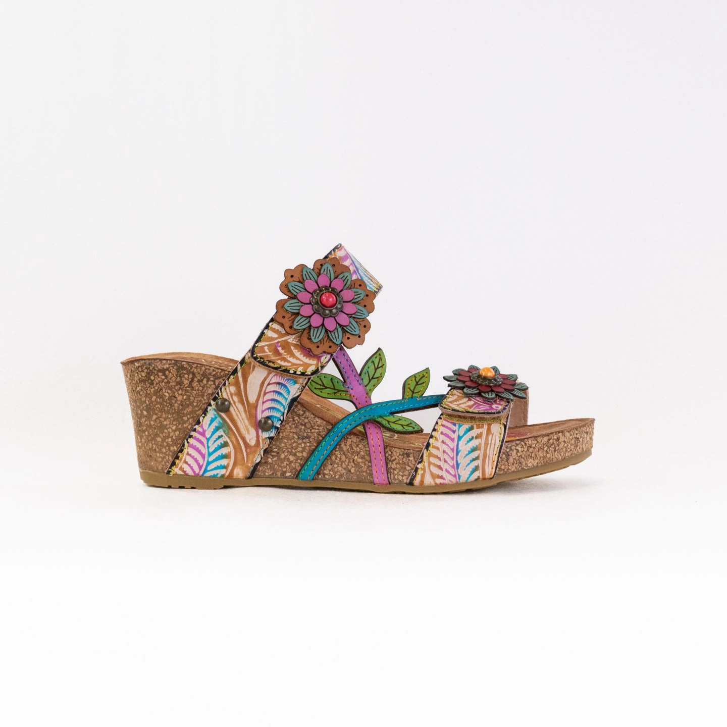 Toe Free Versatile Looks Spring Step L'Artiste Moai  (Women's) - Tan Multi