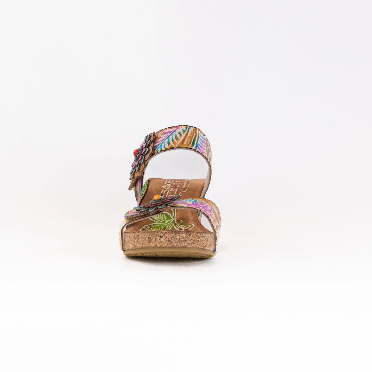 Spring Step L'Artiste Moai  (Women's) - Tan Multi Beach Ready Comfort Sandals