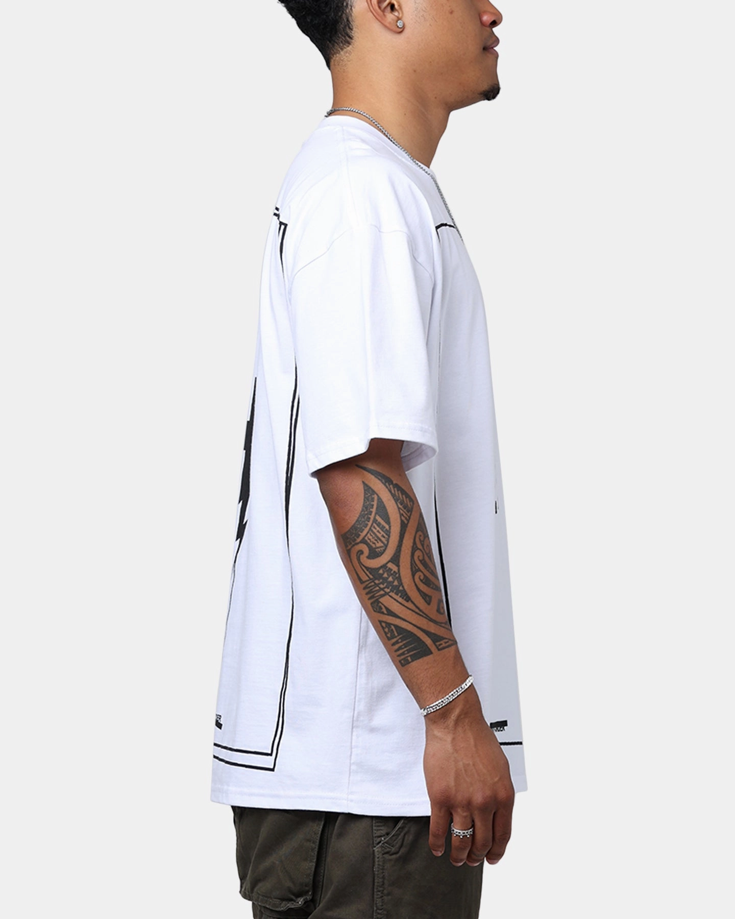 The Anti Order Non Linear T-Shirt White NoSlip Grip ReinforcedShoulders