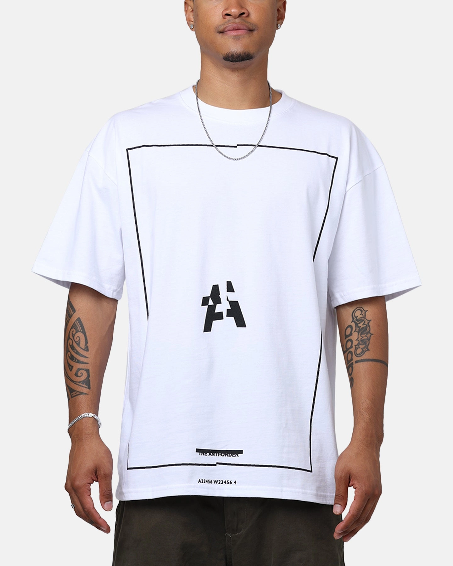 Trendy Sweater The Anti Order Non Linear T-Shirt White
