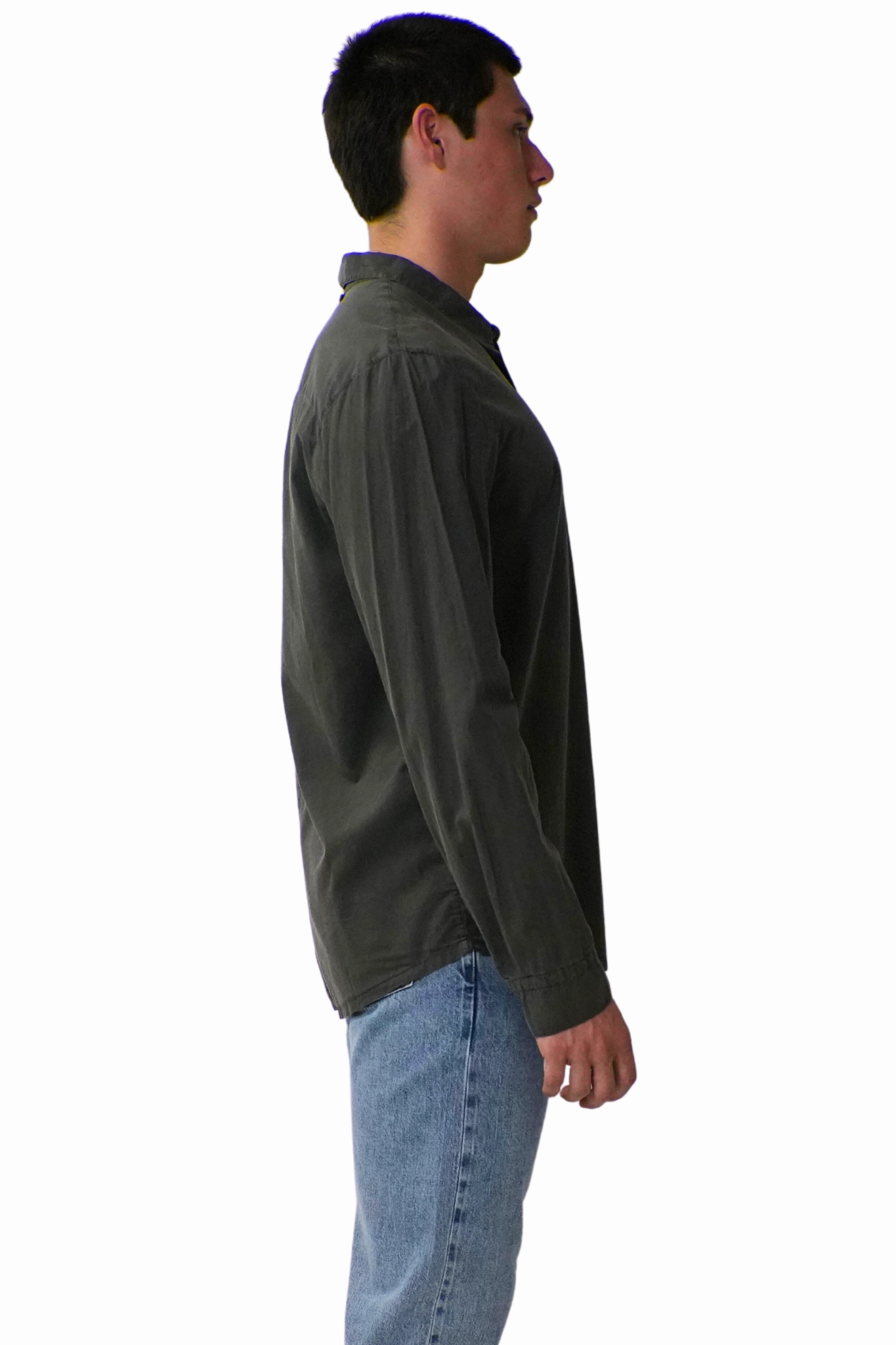 Standard Shirt in Fin Pigment Roomy Cut Tear Resistant Reinforcement
