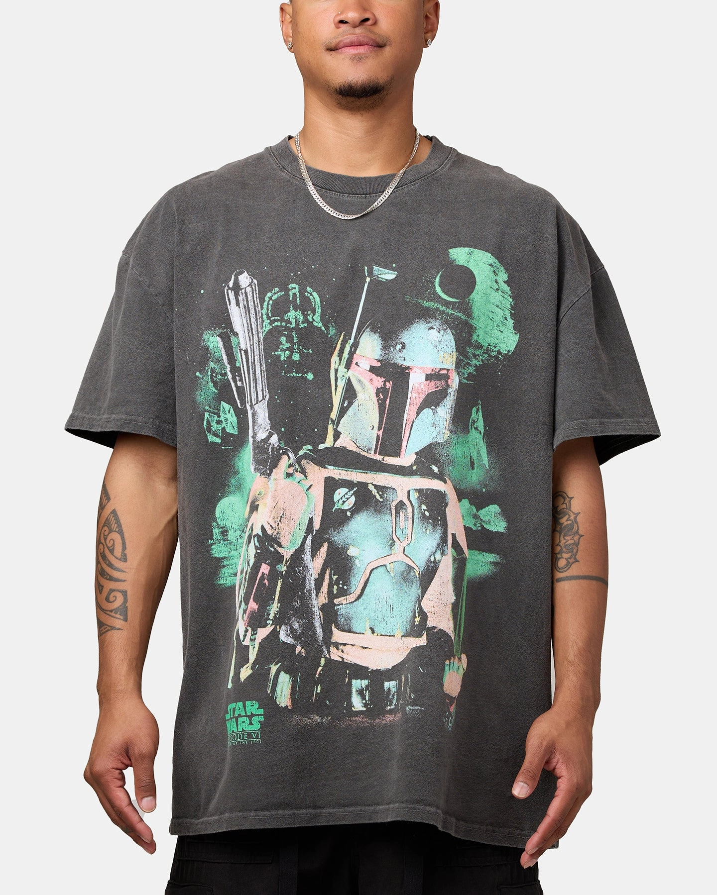 Star Wars Episode VI '83 Heavyweight Vintage T-Shirt Black Wash Ultrasoft Inner Lining