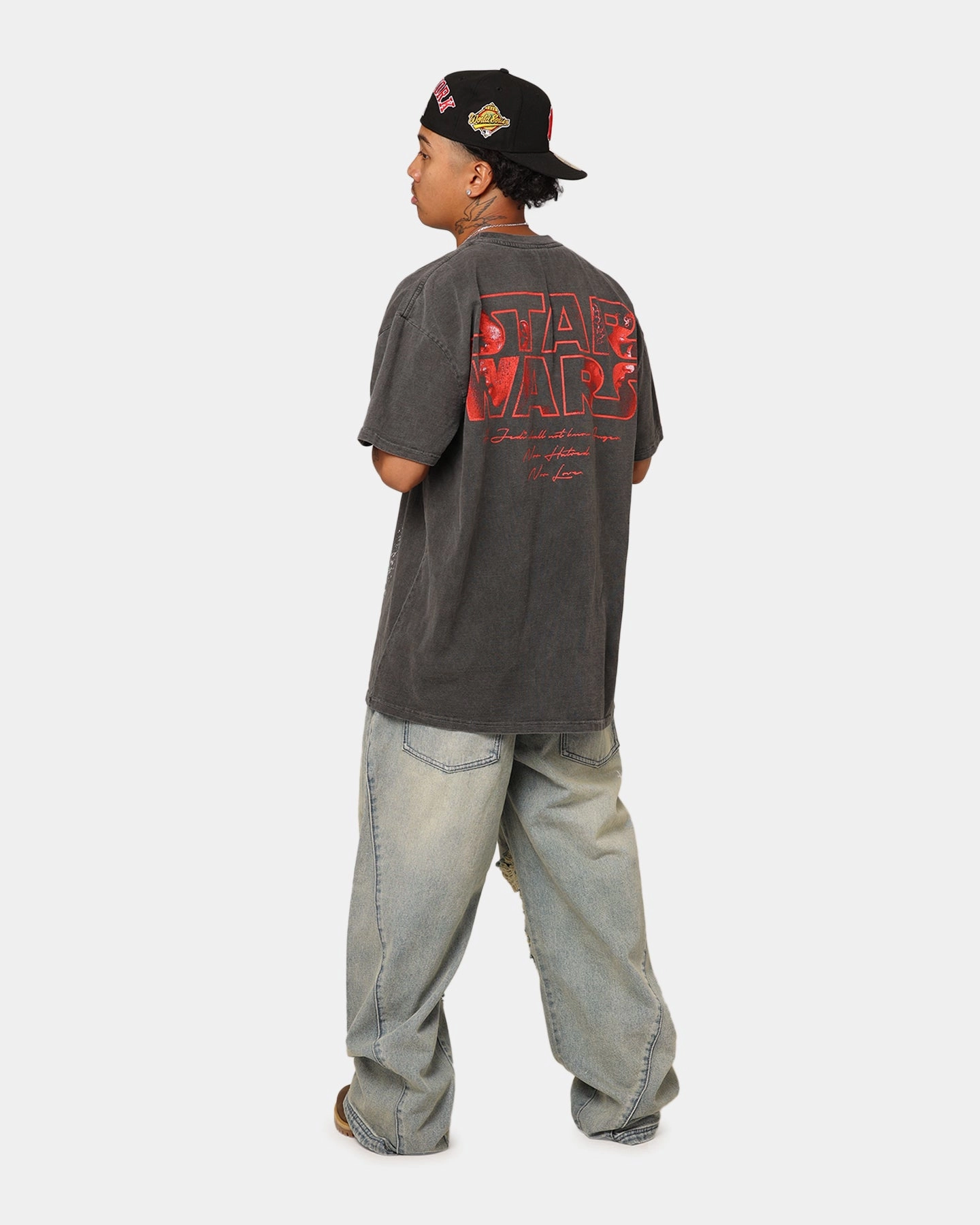 Star Wars Queen Amidala Heavyweight T-Shirt Black Wash ThermalRegulating