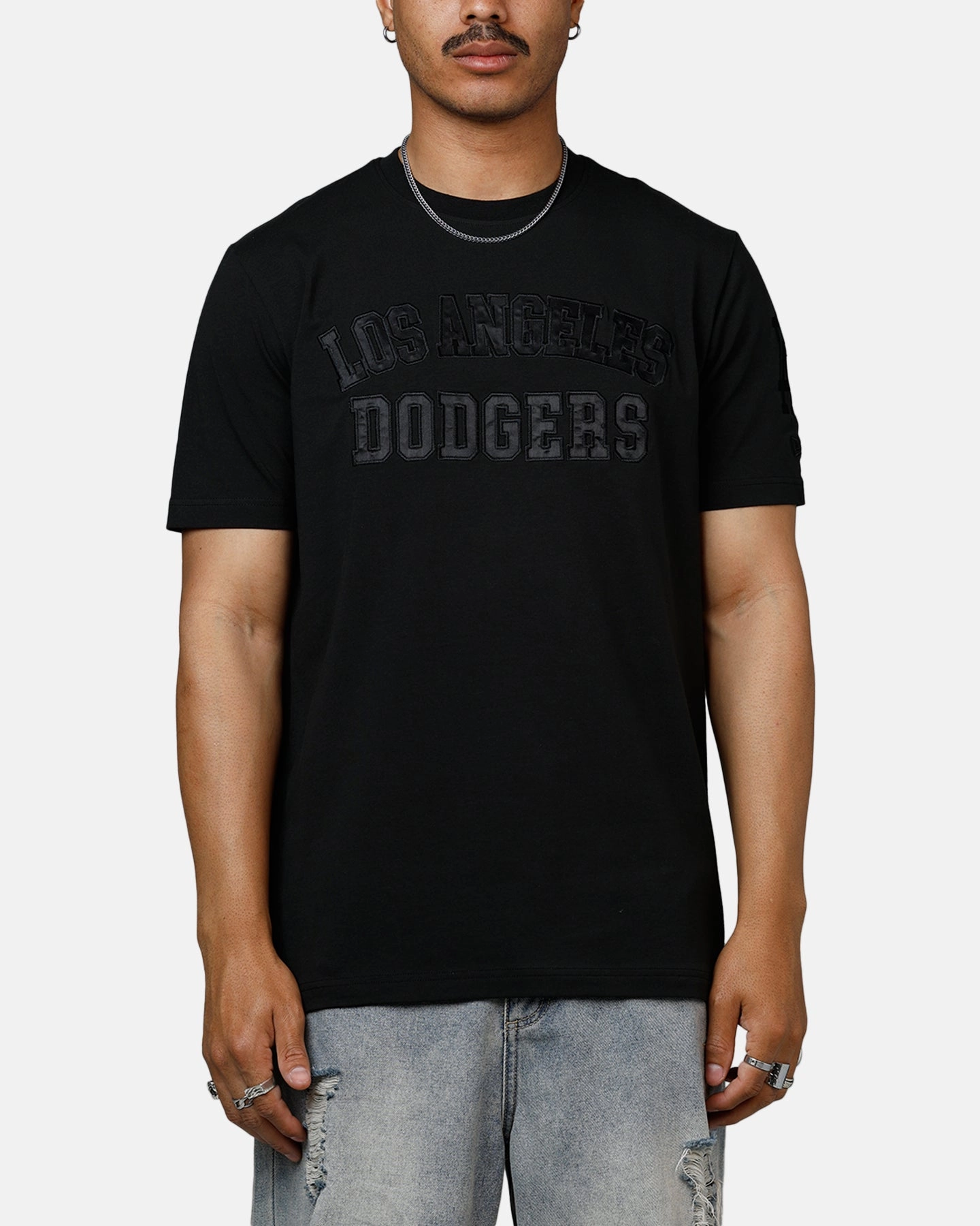 New Era Los Angeles Dodgers Logo Select T-Shirt Black/Black Workout Apparel