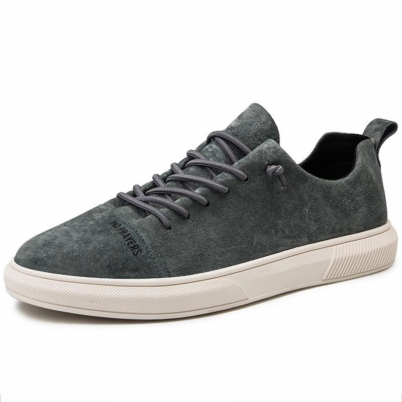 West Louis? Designer British Style Suede Leather Sneakers Traction Grip Pattern stretchy design