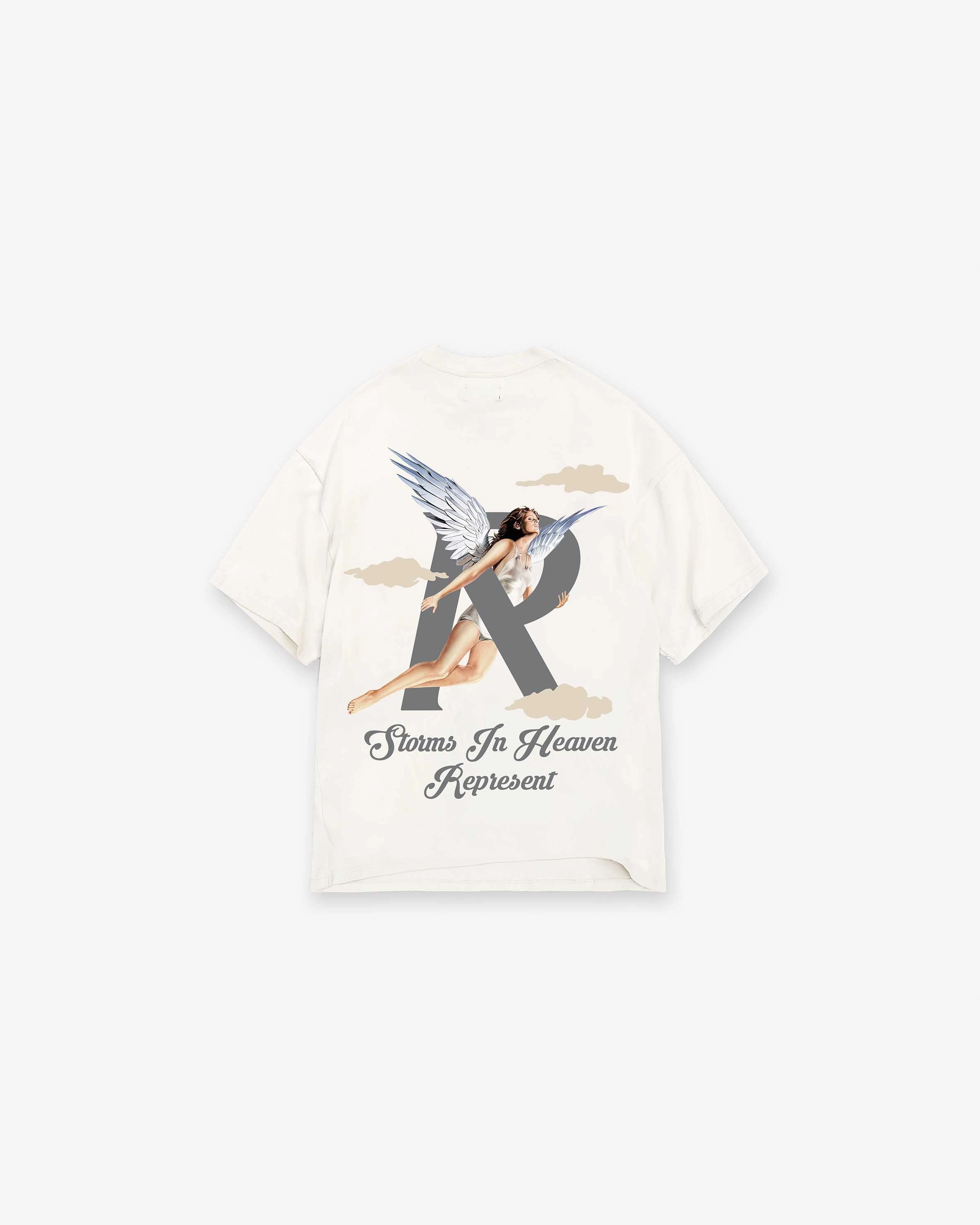 Storms In Heaven T-Shirt - Flat White Unisex Core