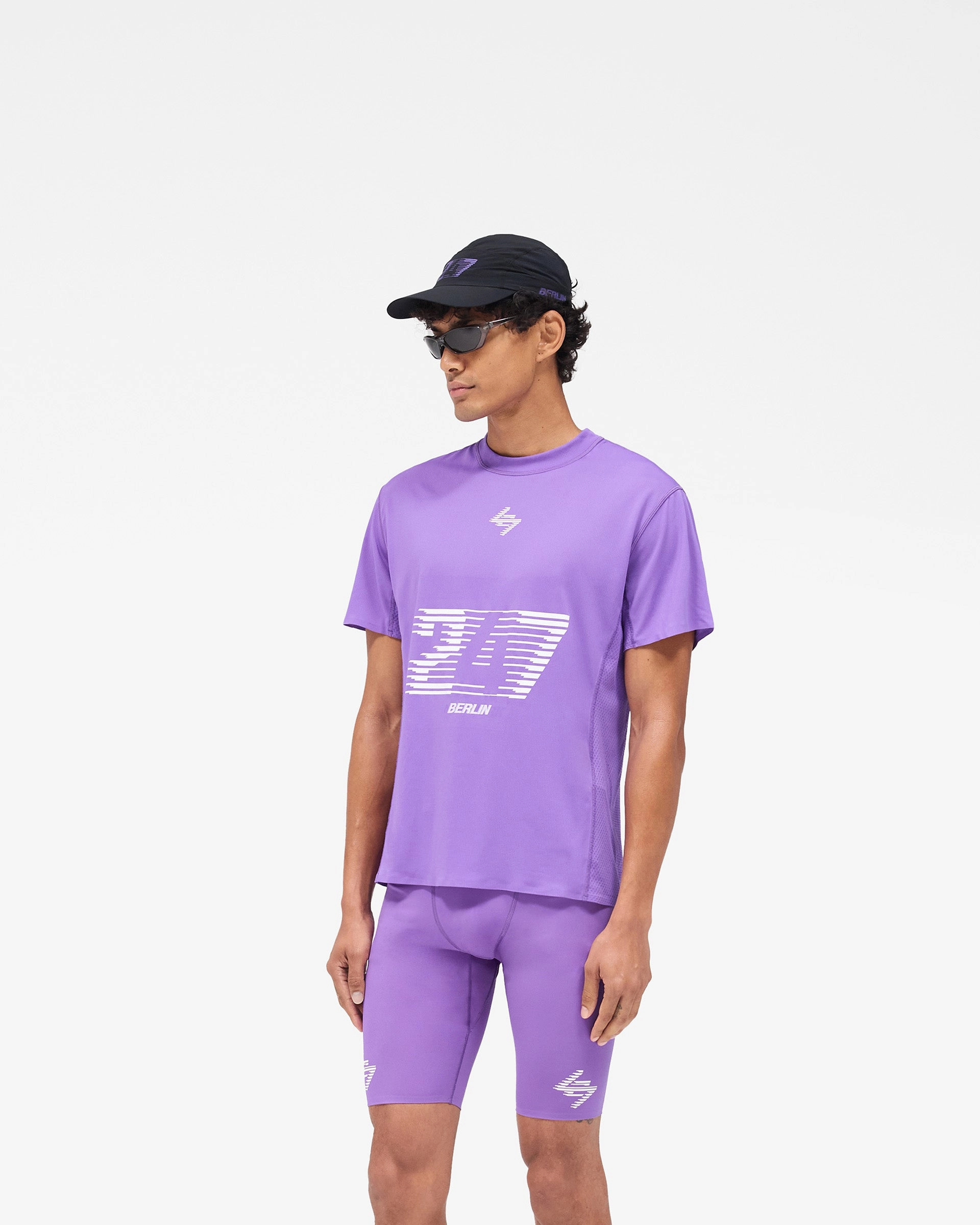 247 Berlin T-Shirt - Purple Elastic Fit