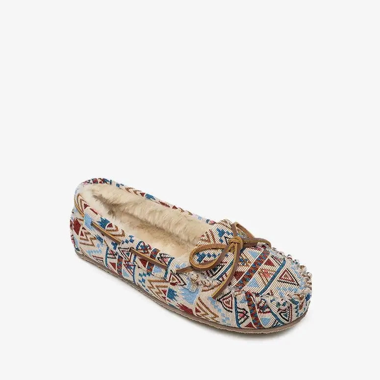 Lightweight Shoes Minnetonka Cally (Women's) - Cream Mosaic