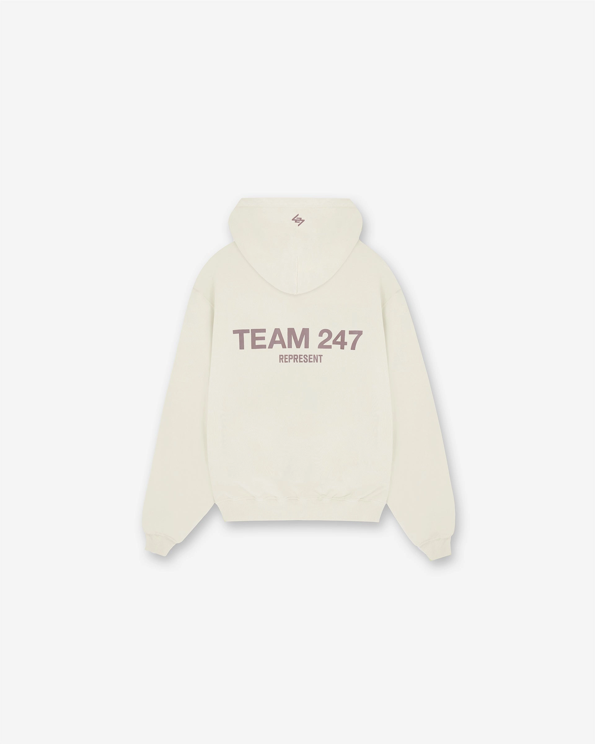 Team 247 Oversized Hoodie - Cream Chill Comfort Fit