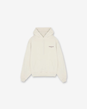 Team 247 Oversized Hoodie - Cream Caribou like