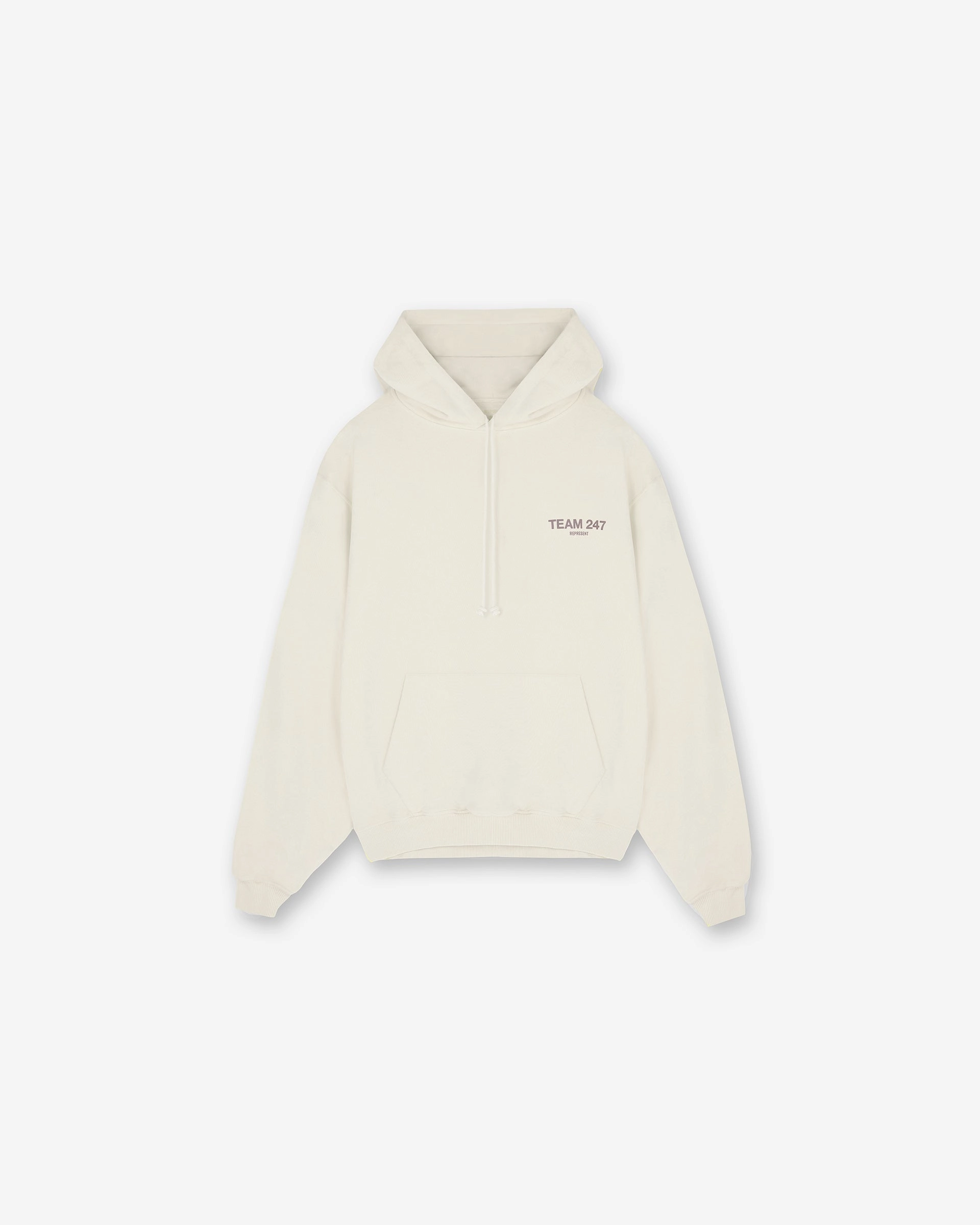 Team 247 Oversized Hoodie - Cream Caribou like
