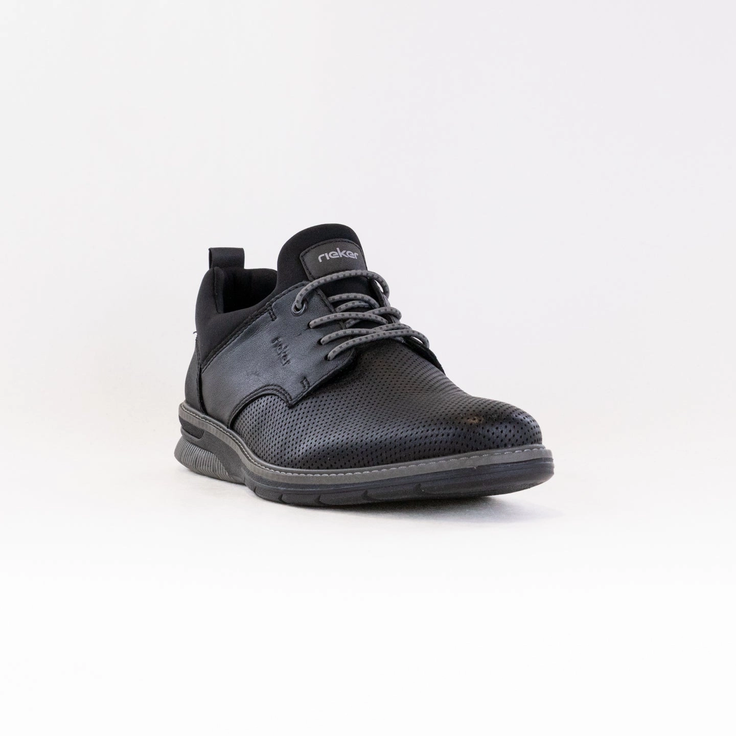 Rieker Dustin 50 (Men's) - Black/Black Breathable Slip On