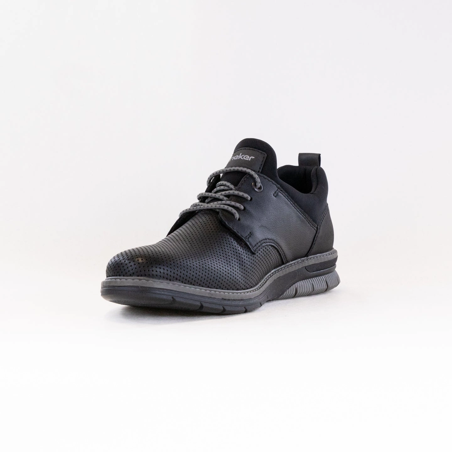 Rieker Dustin 50 (Men's) - Black/Black Quick Walk Wear Slip Resistant