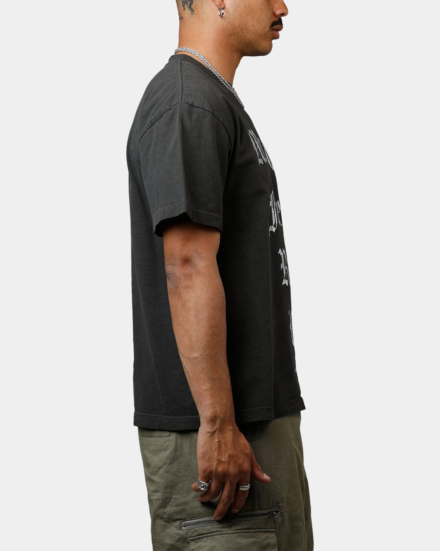 Minimalist Cuff Saint Morta Fallen Rising Boxy T-Shirt Black Wash