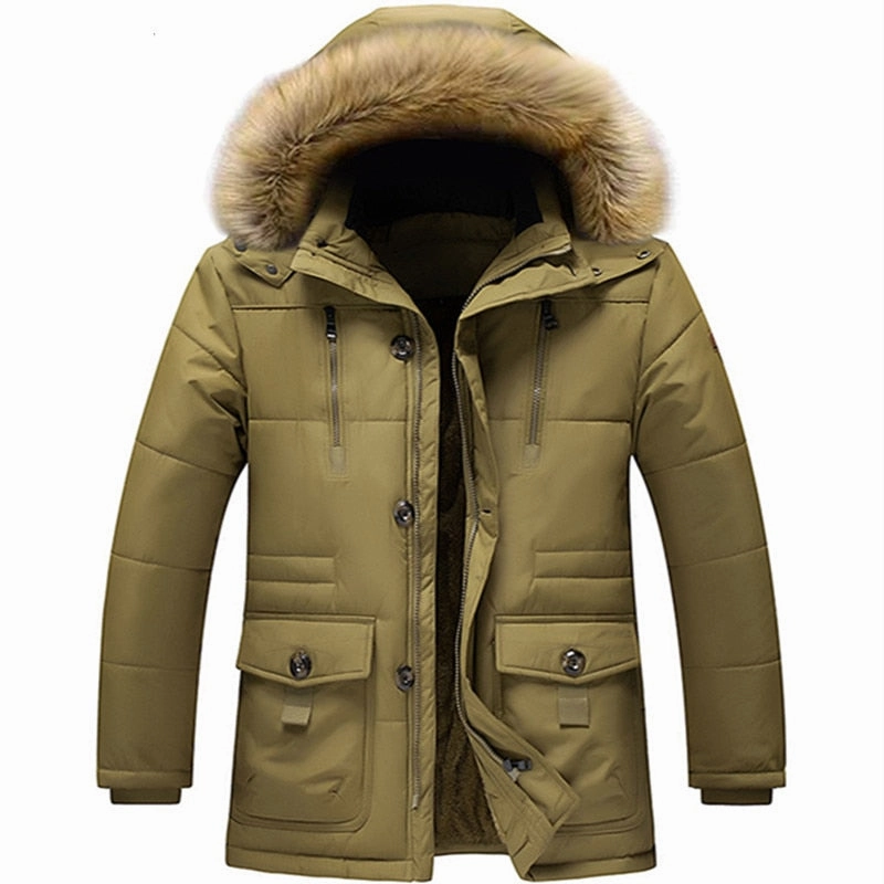 West Louis? Winter Thickening Warm Long Outerwear Coat Warmth Without Bulk