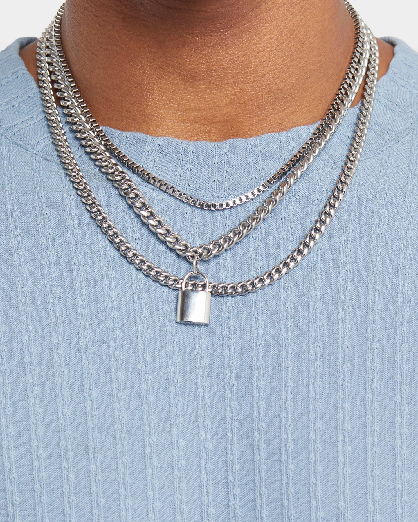 XXIII Karl Knit T-Shirt Faded Blue FrenchTerry