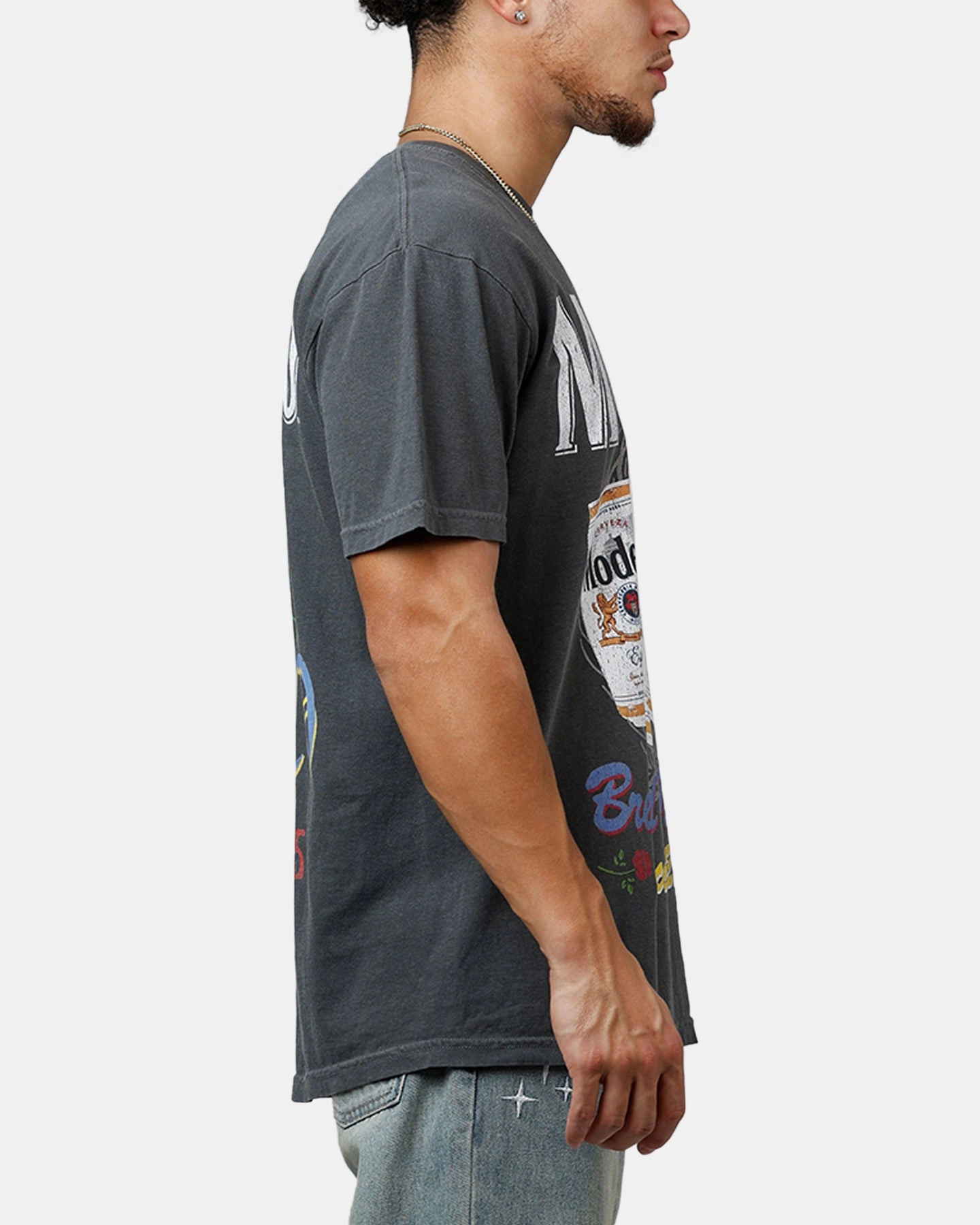 Thermal Regulation Fabric Ripple X Modelo Since 1925 T-Shirt Washed Black