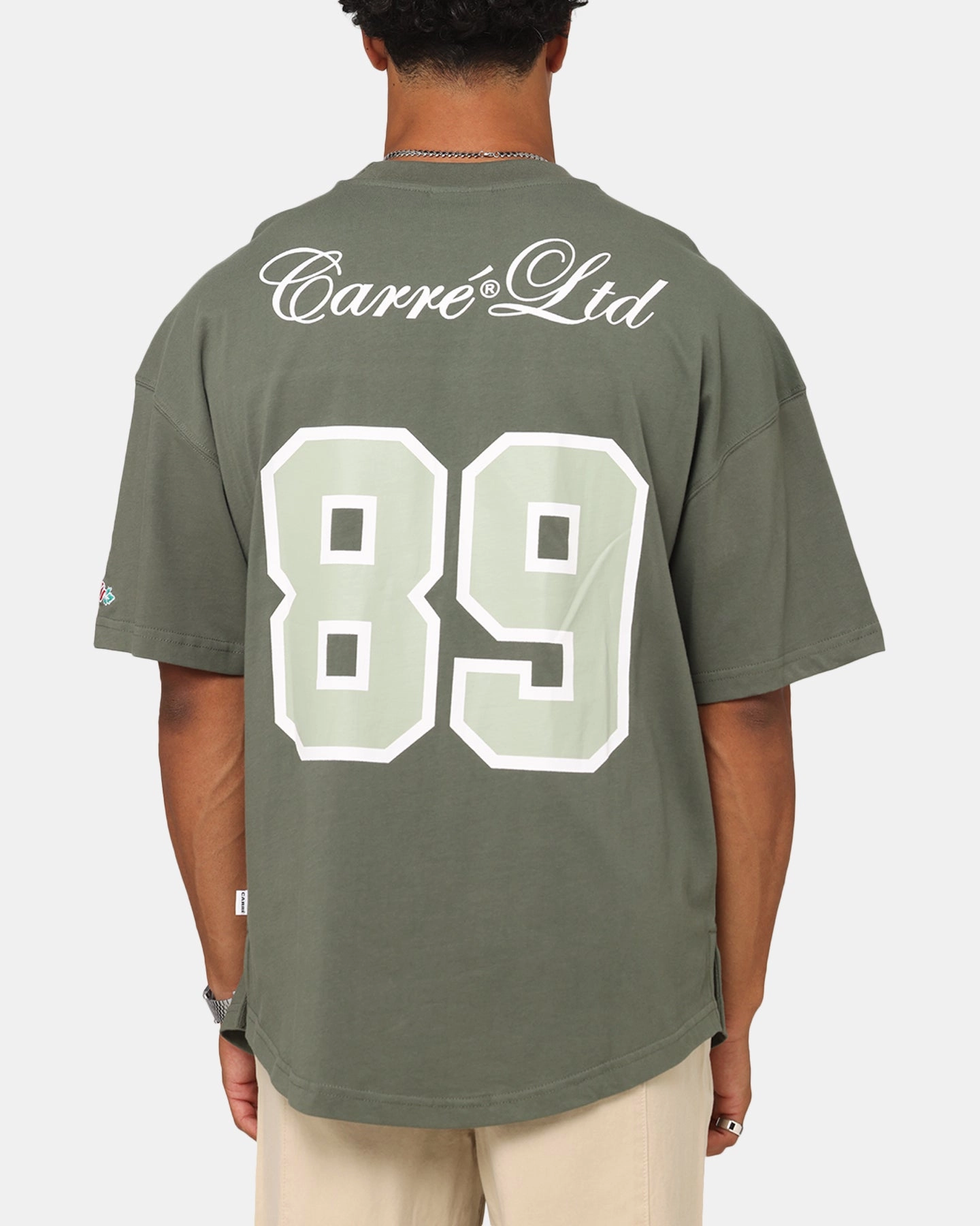 Carre Hitta Grid Iron T-Shirt Green SeamlessDesign