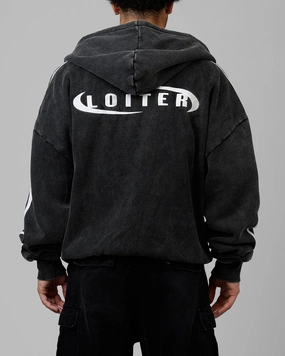 SustainableBlend Loiter Night Vision Hoodie Washed Black