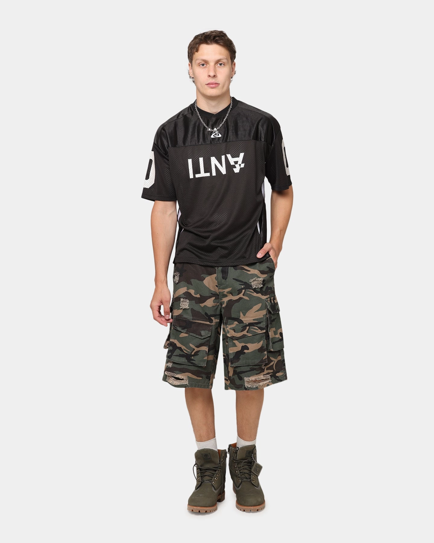 The Anti Order Sparta Mesh Team Jersey Black/White Breathable Microfiber