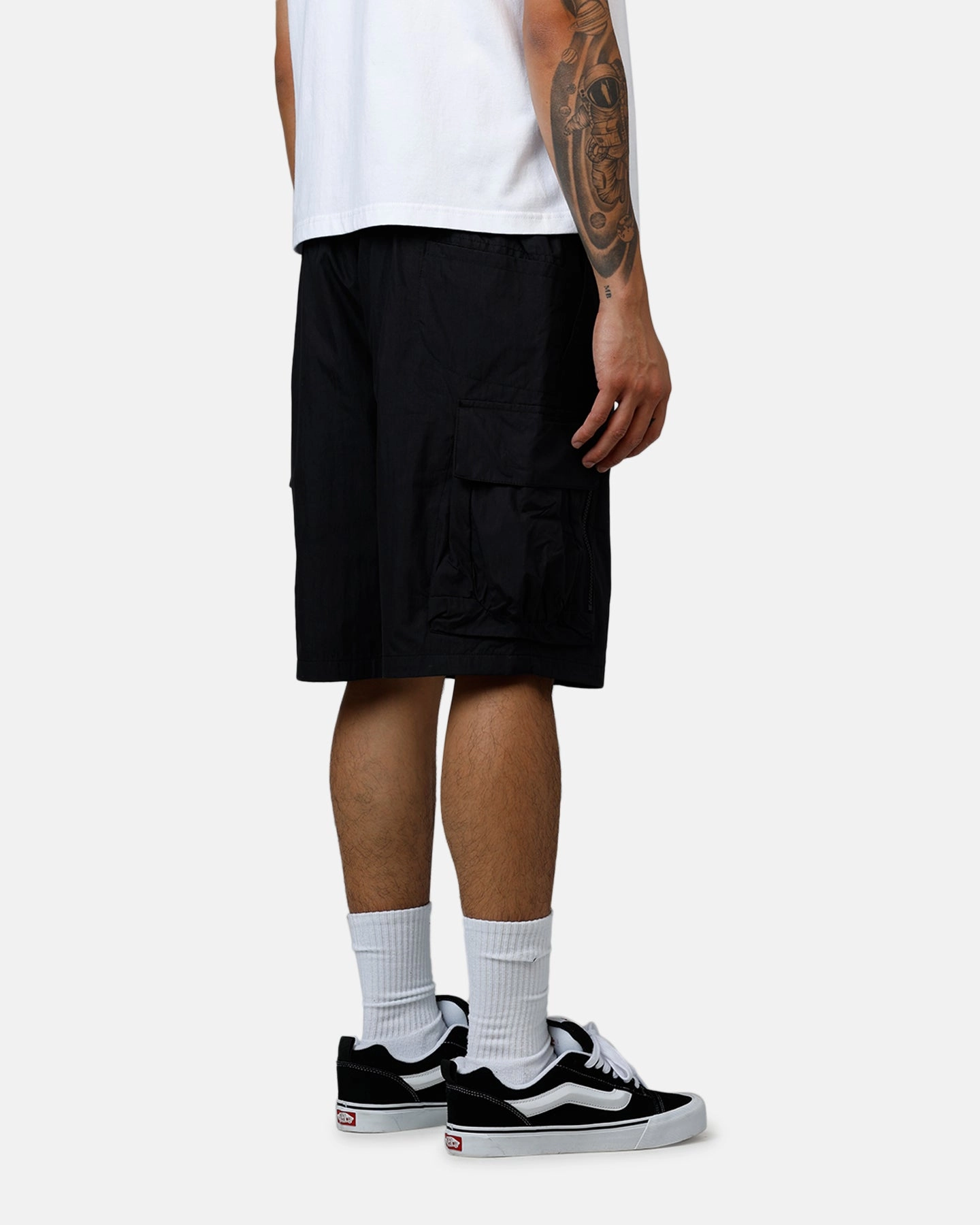 The Anti Order Anti Military Cargo Shorts Black Comfortable Cut