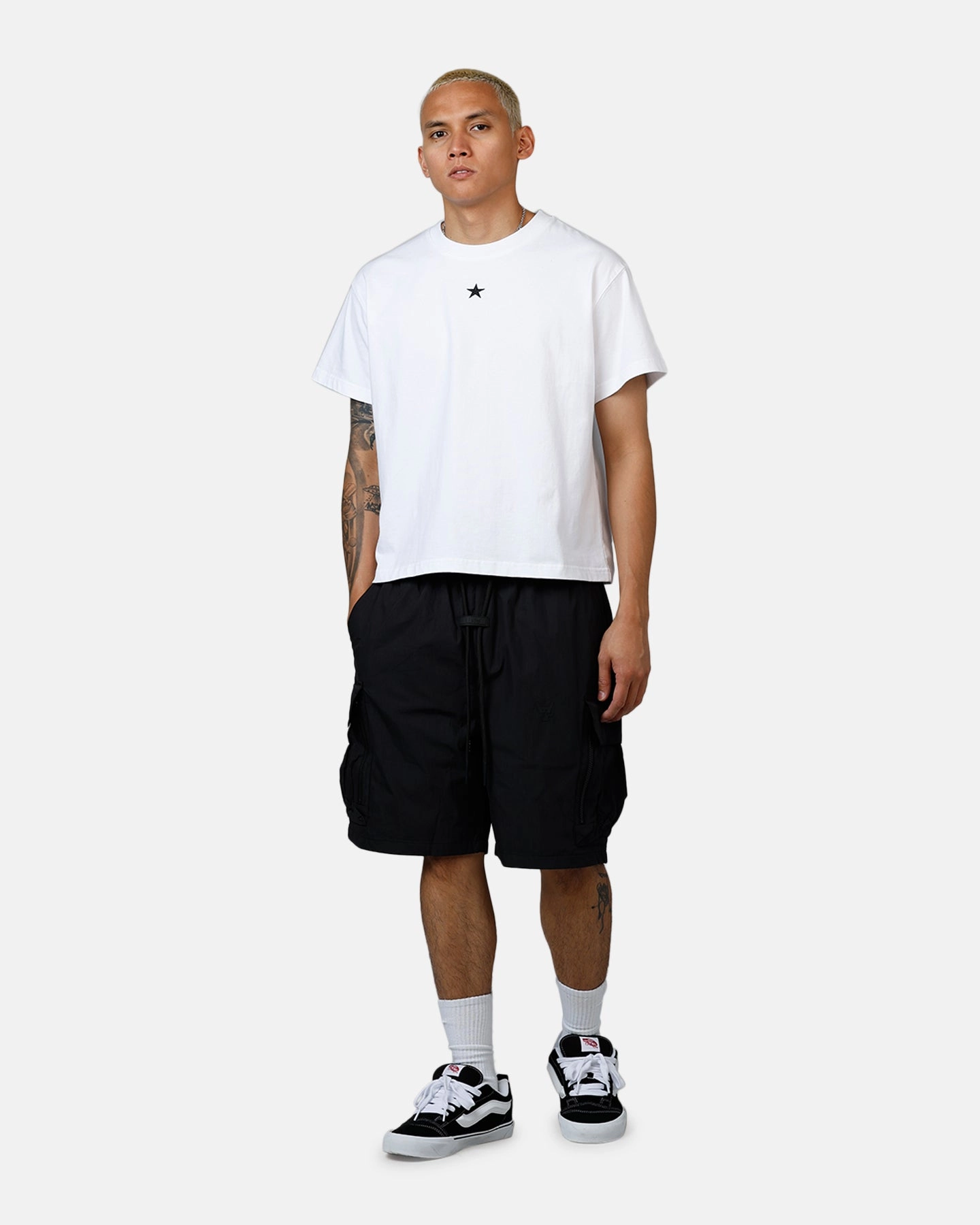 The Anti Order Anti Military Cargo Shorts Black Flexible shape