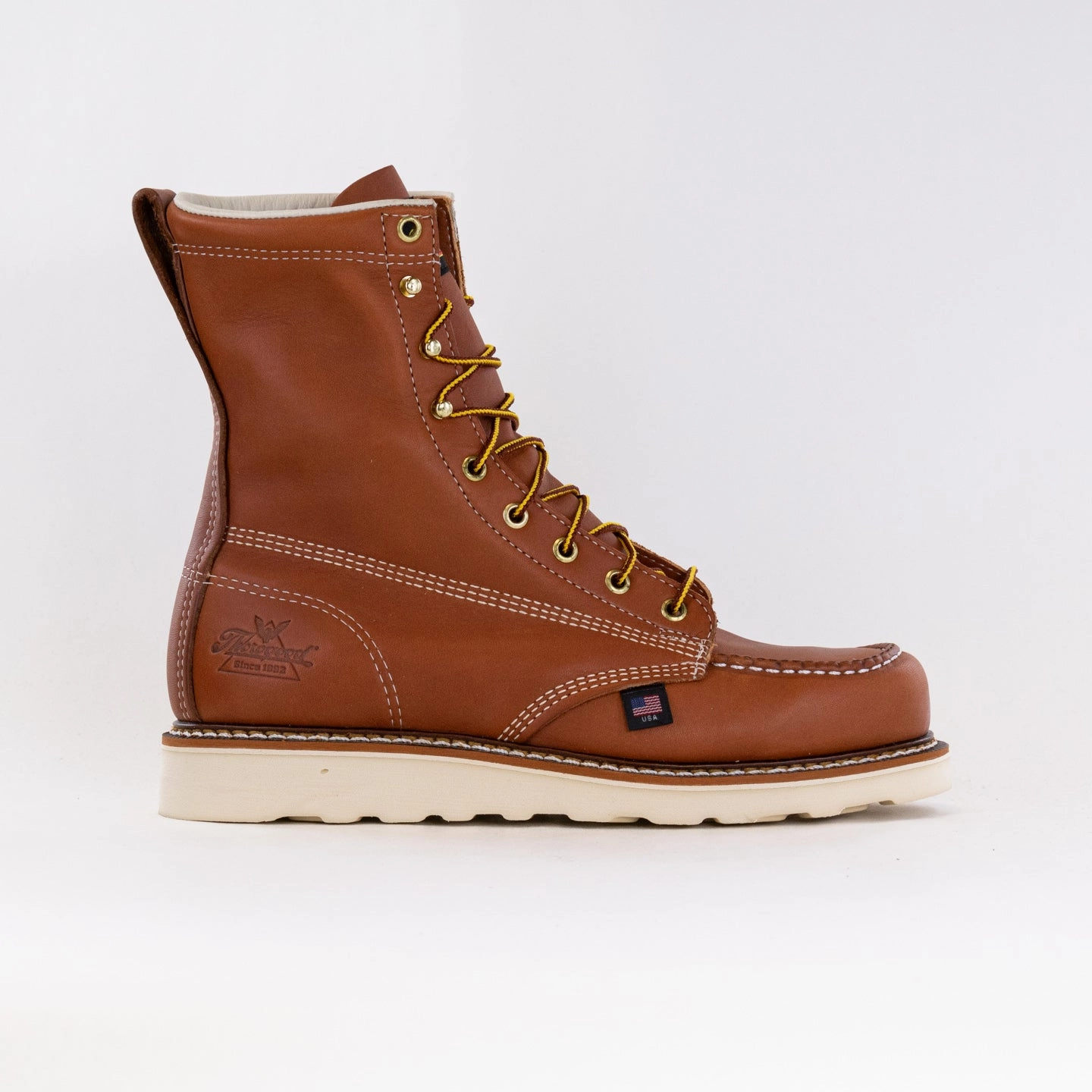 Outdoor Daily Versatile Design Thorogood American Heritage 8'' Moc Toe Maxwear Wedge (Men's) - Tobacco Brown