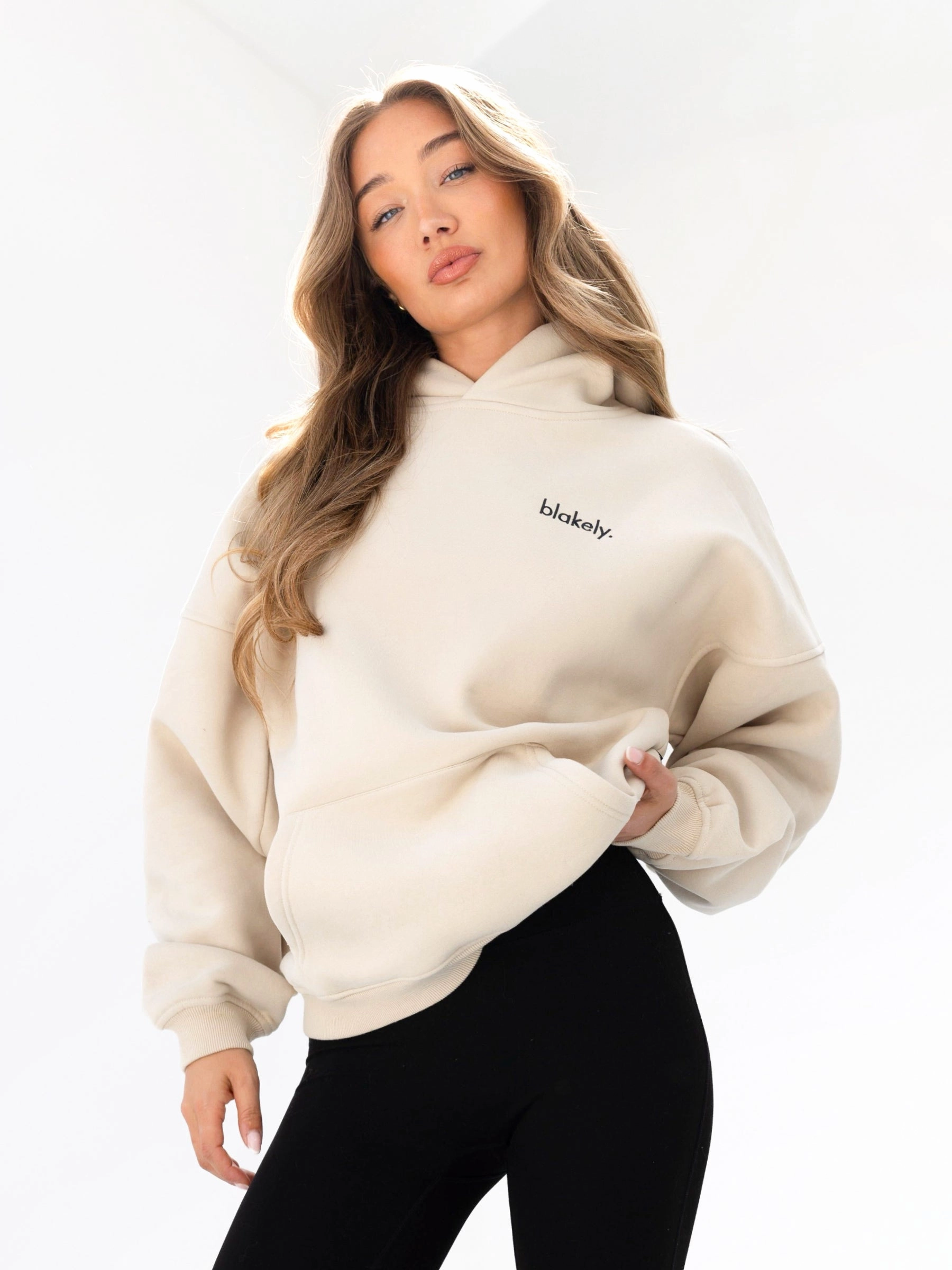 Comfy Design Fit Potoroo like Sami Oversized Hoodie - Bone