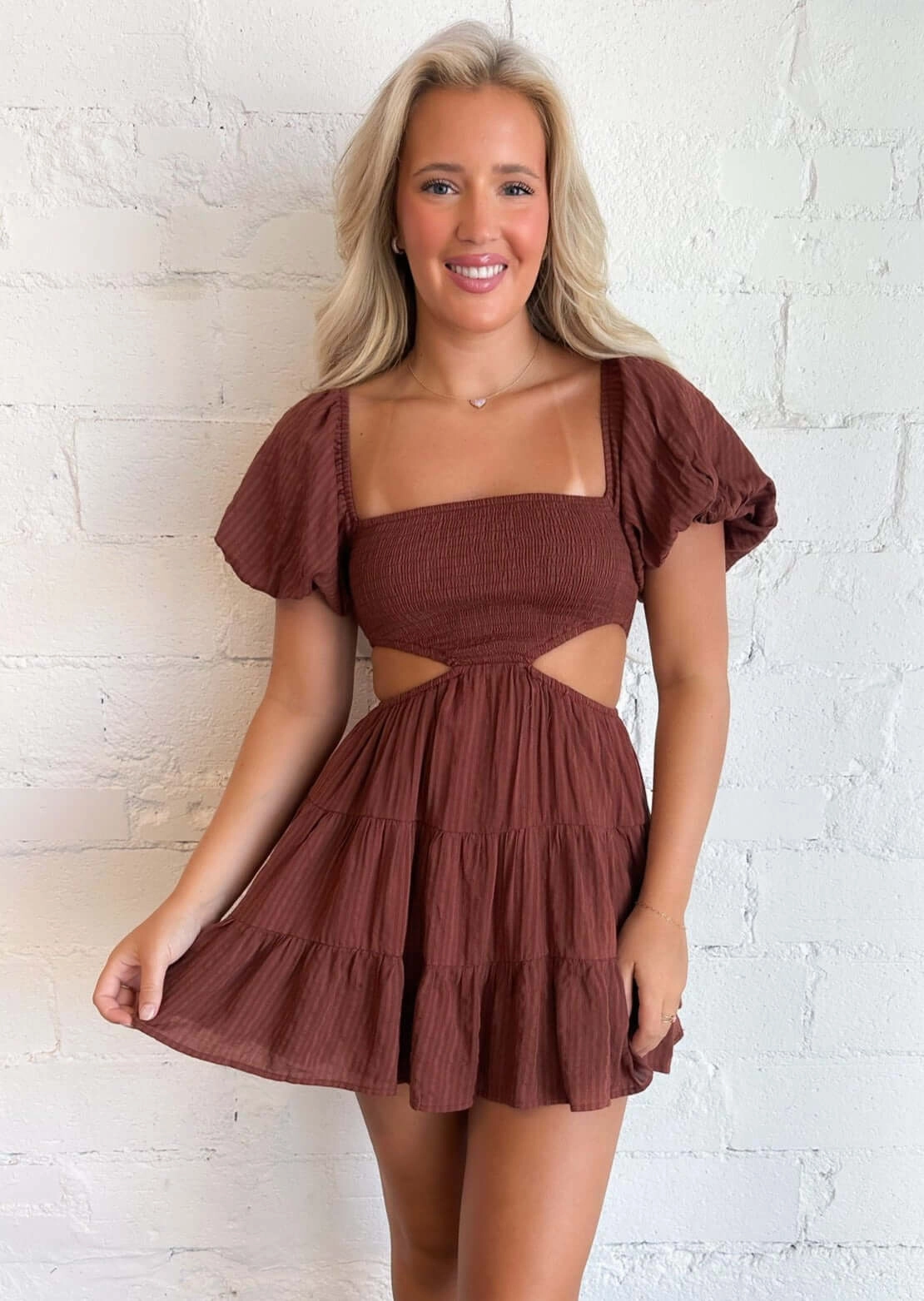 Delicate Details Espresso Enchantment Dress