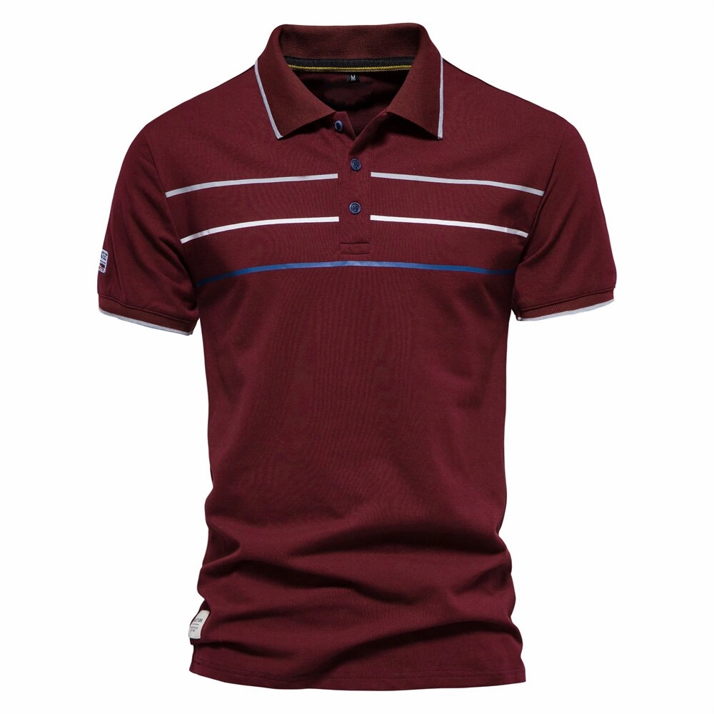 Soft Jersey Fabric Layer Friendly West Louis? Brand Cotton Business Style Polo Shirt