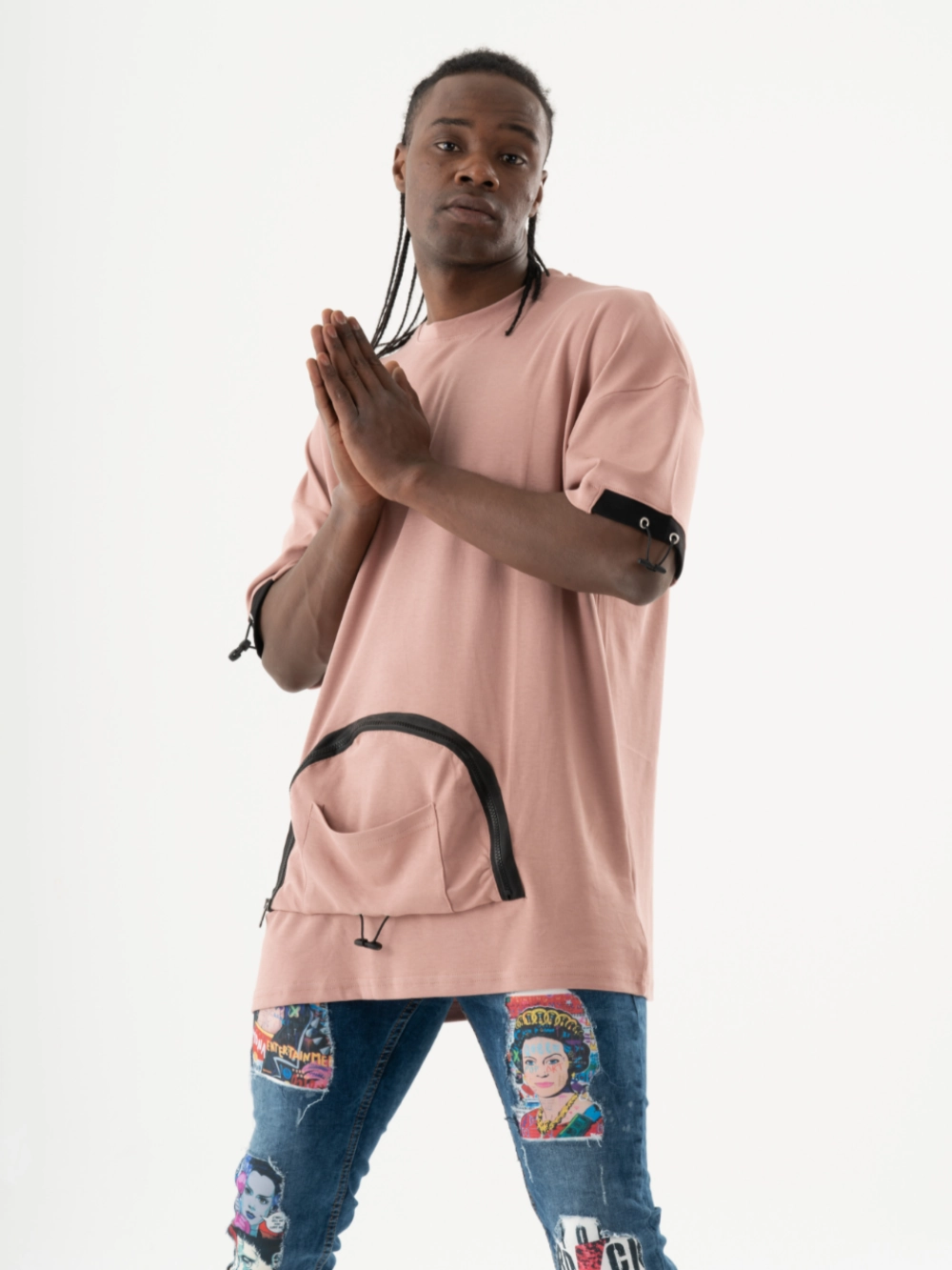 KANGAROO T-SHIRT No Slip Shoulder Design Fashion Essential